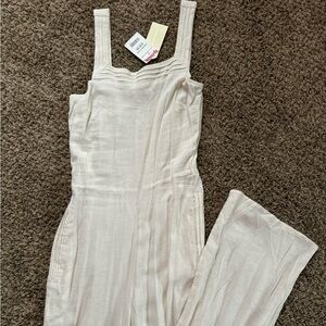 NWT white jumpsuit